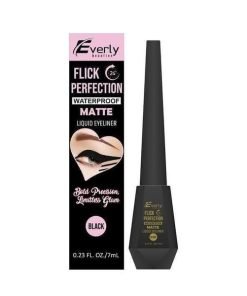 Everly Flick Perfection Waterproof Matte Liquid Eyeliner 7ml glowikabd.com